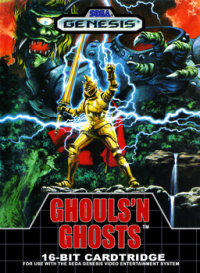 Dai Makaimura JP Sega Mega Drive  box art